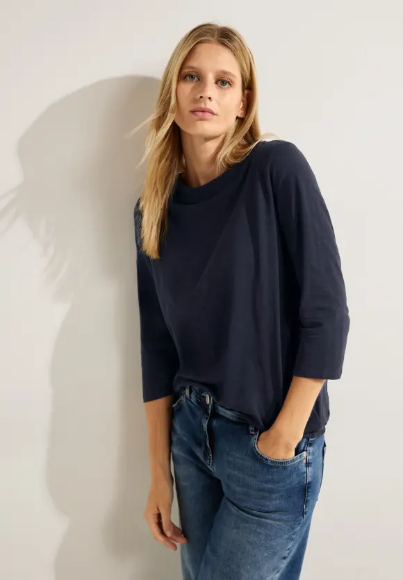 CECIL Shirt mit U-Bootausschnitt