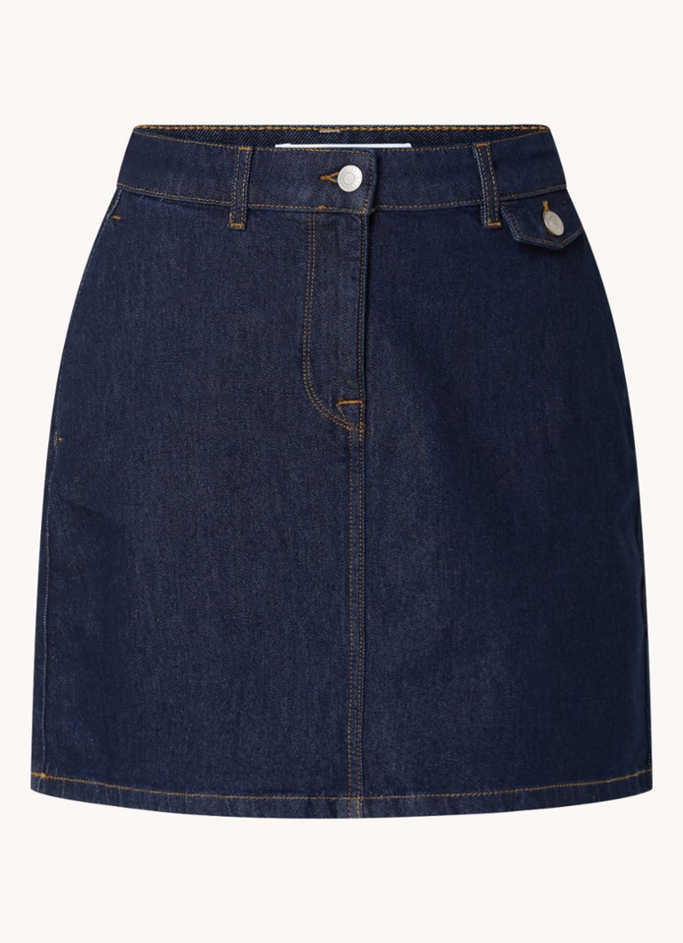 Ausgewählter Femme Ilu Minirock aus Lyocell-Denim