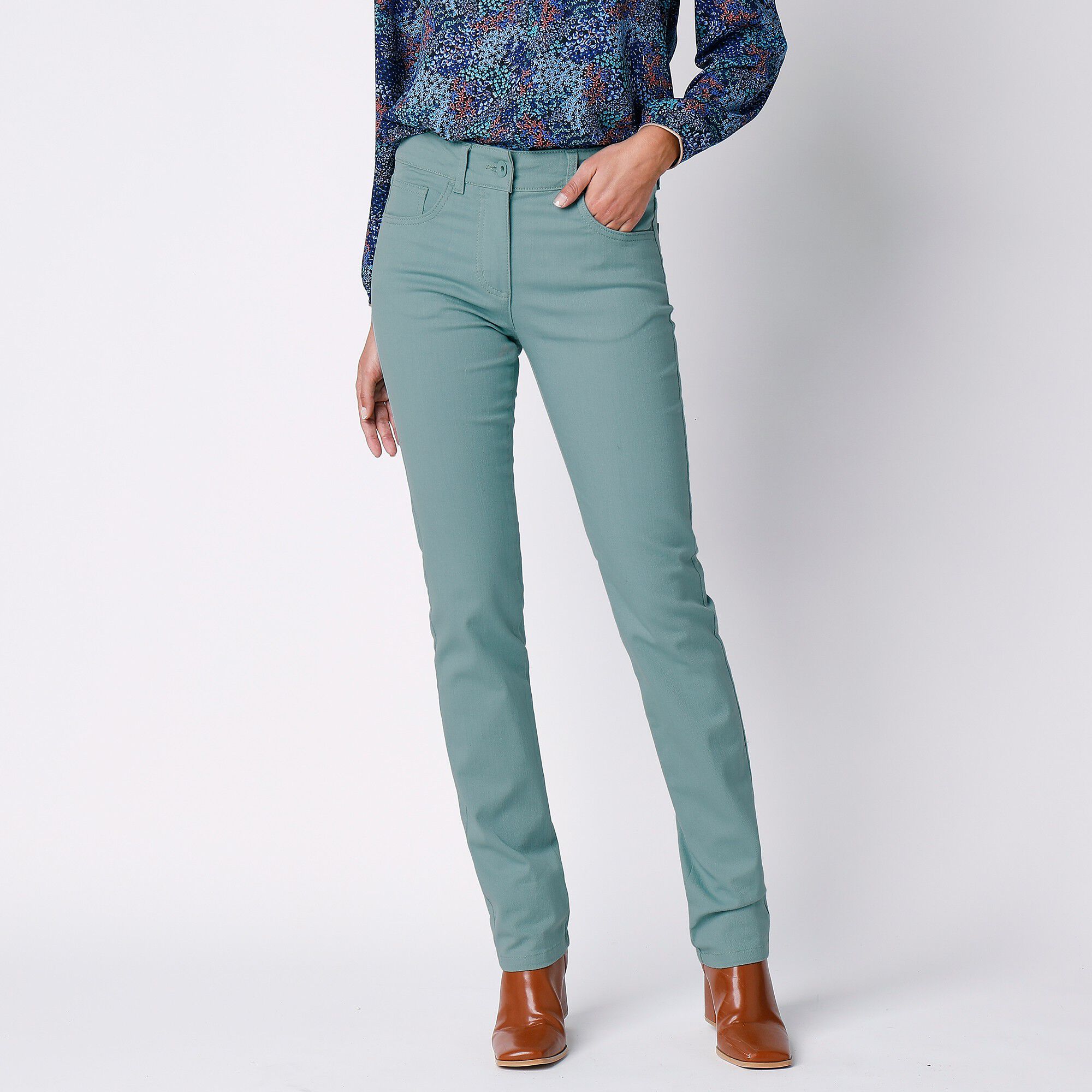 Pantalon droit gainant
