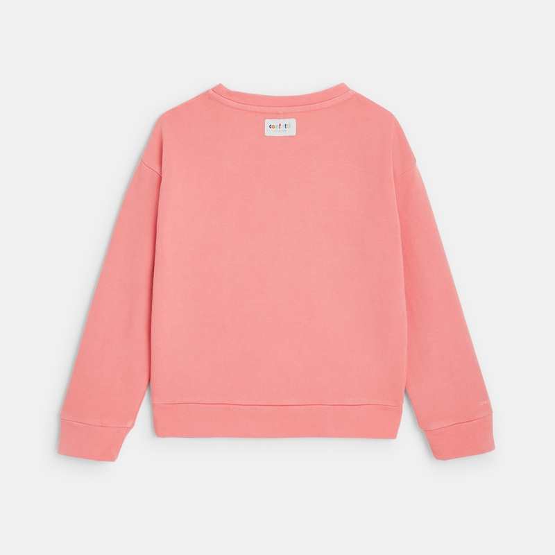 Sweat rose CONFETTI pigments naturels mixte