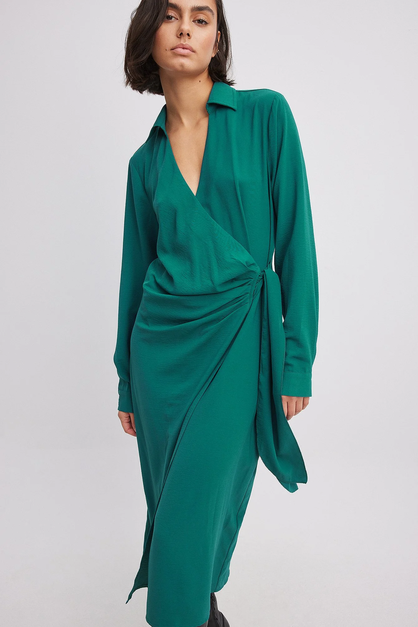 Midi-Wickelkleid