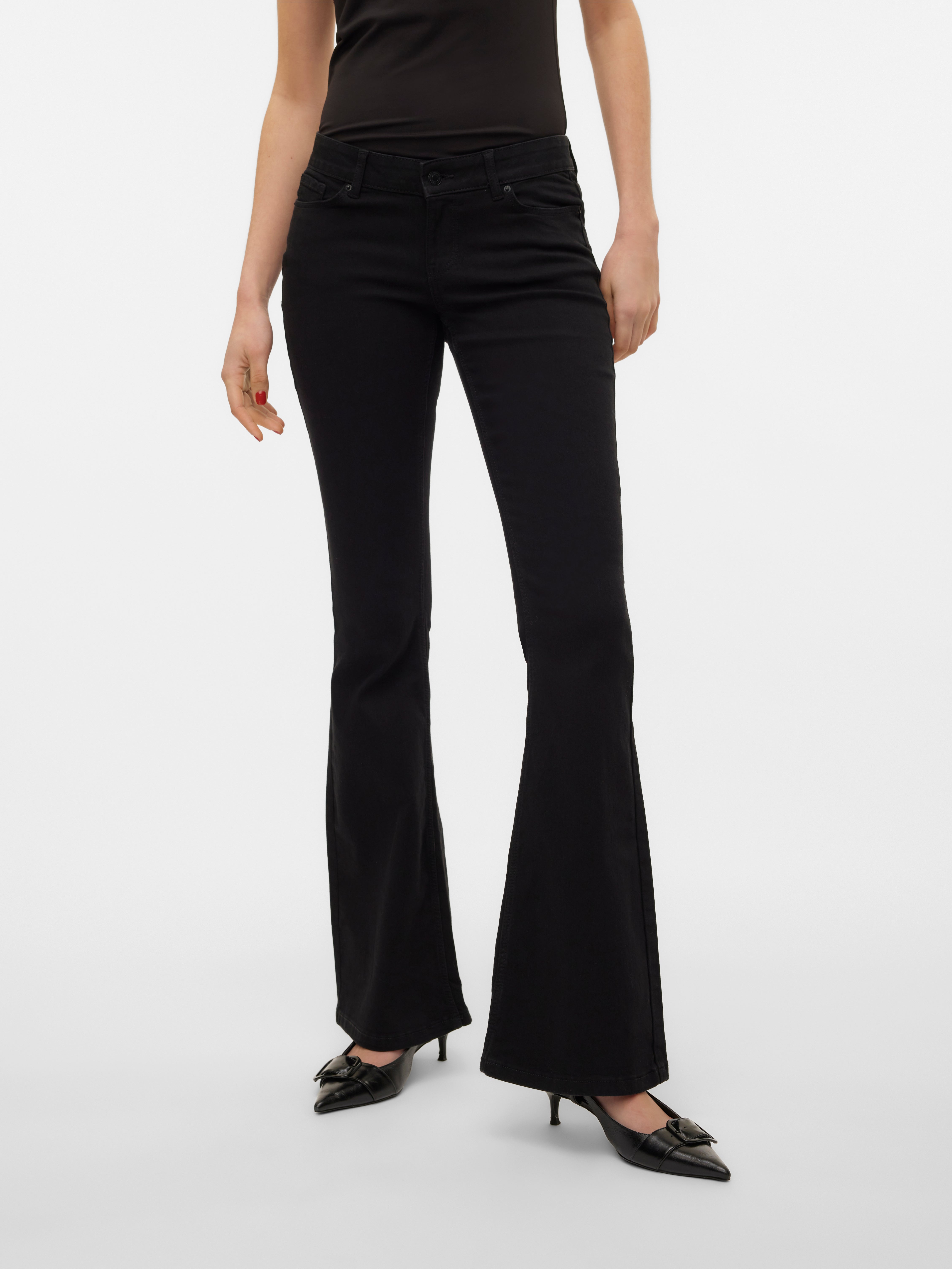 VMSIGI Niedrige Taille Ausgestellt Jeans