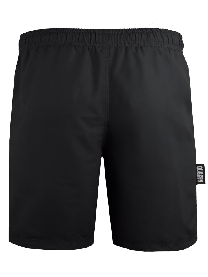 GUGGEN MOUNTAIN Badehose Palmen in Schwarz-Weiß günstig kaufen