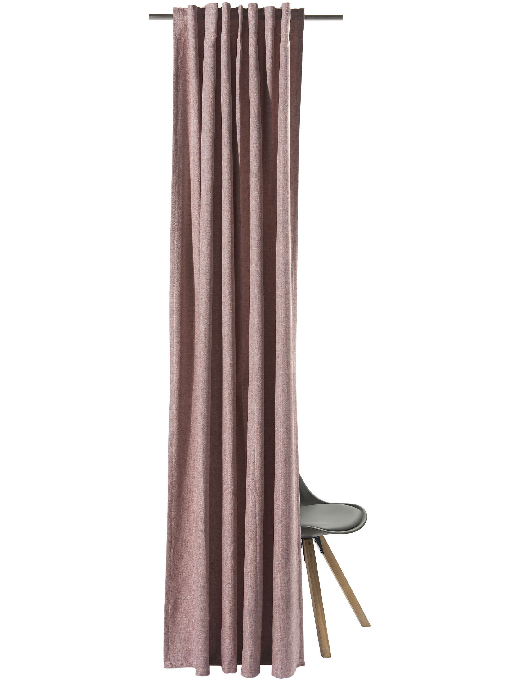 Sunna Vorhang mit Gardinenband, Rose