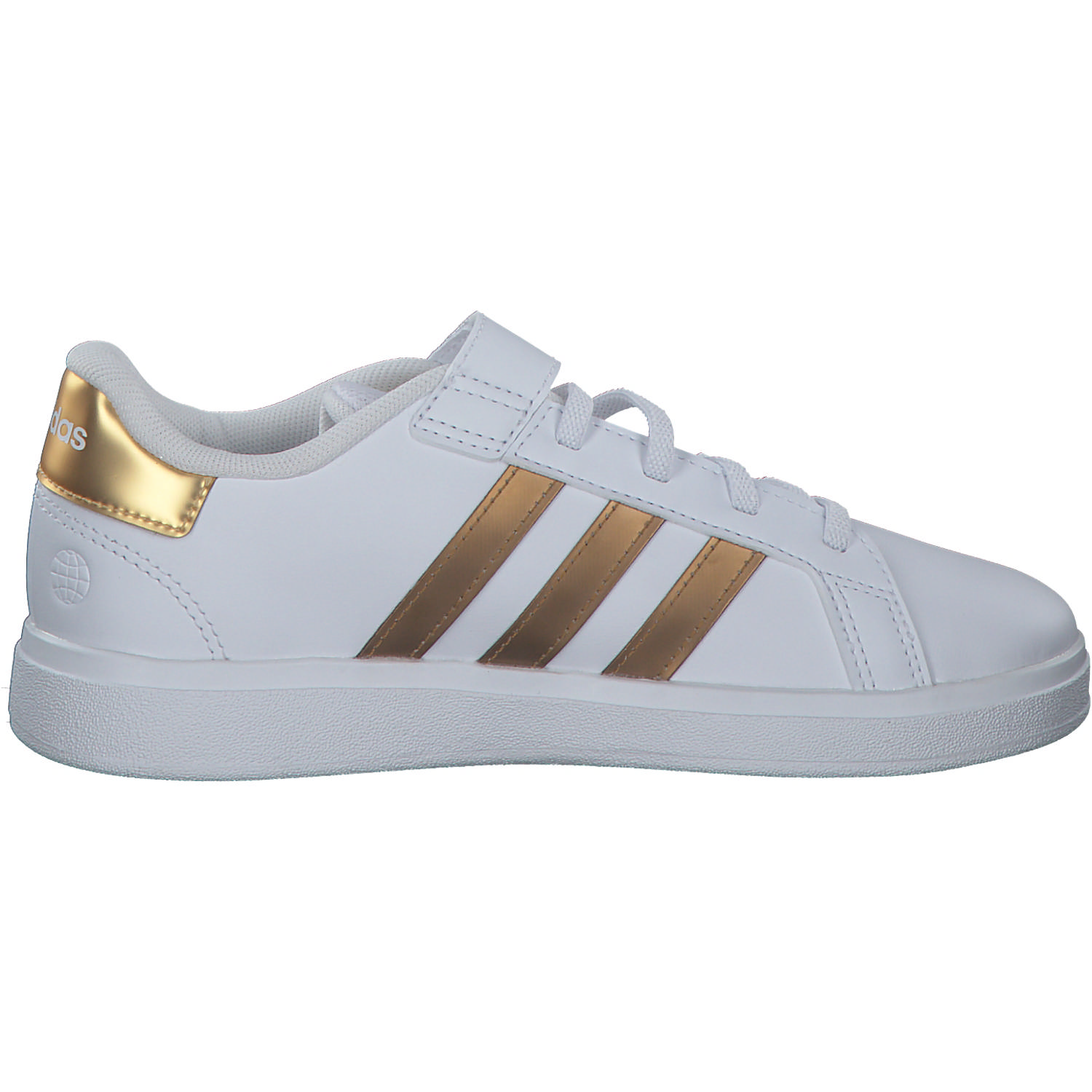 Adidas Grand Court 2.0 EL, Sneakers Low, Kinder, ftwr white/ftwr white/matte go
