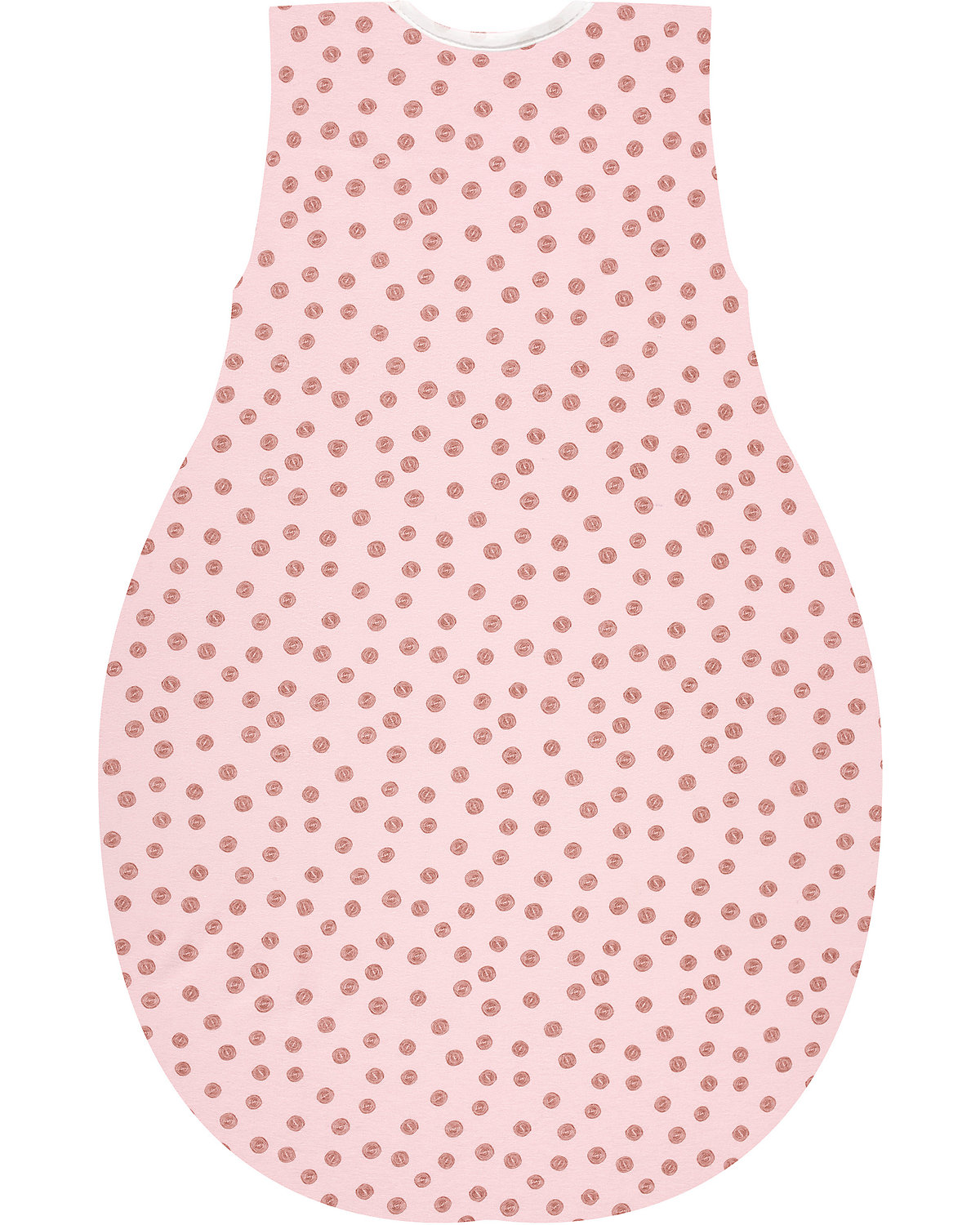 Kugelschlafsack Molton Sommer - TOG 0,5 - Curly Dots, 70 cm