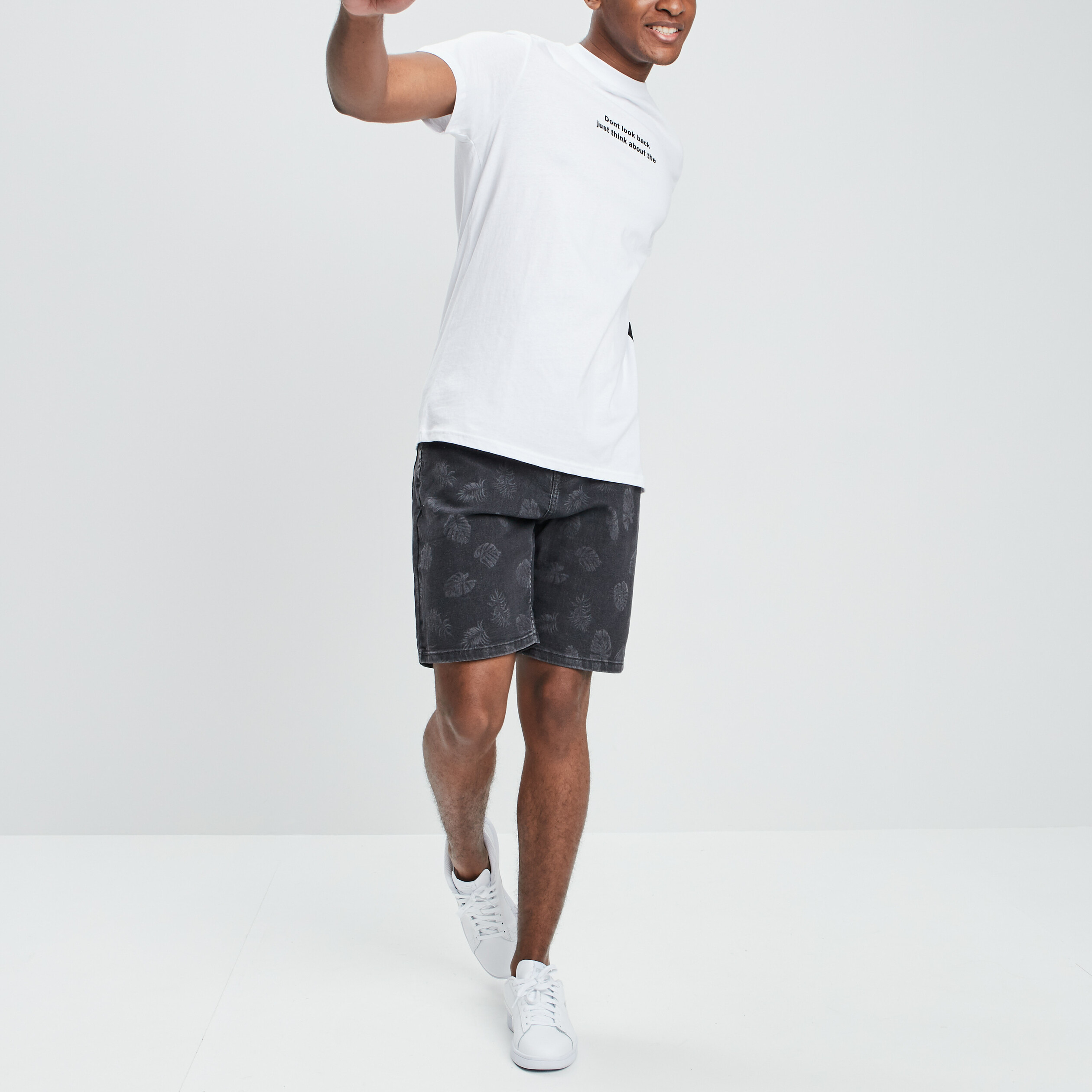 Bermuda droit denim gris homme | La Halle