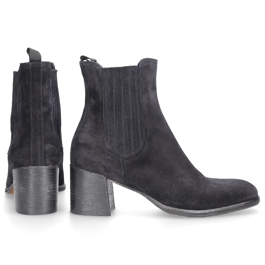 EN AVANT - Chelsea Boots 414-26 Veloursleder - schwarz