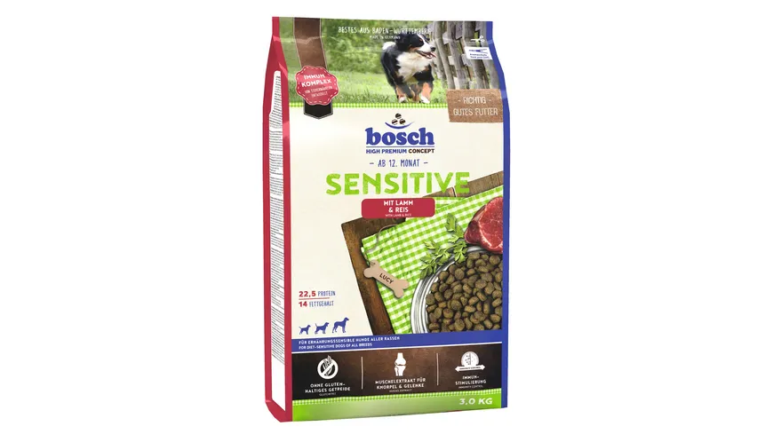 bosch Dog Hundetrockenfutter Sensitive Lamm & Reis 3 kg 3 kg