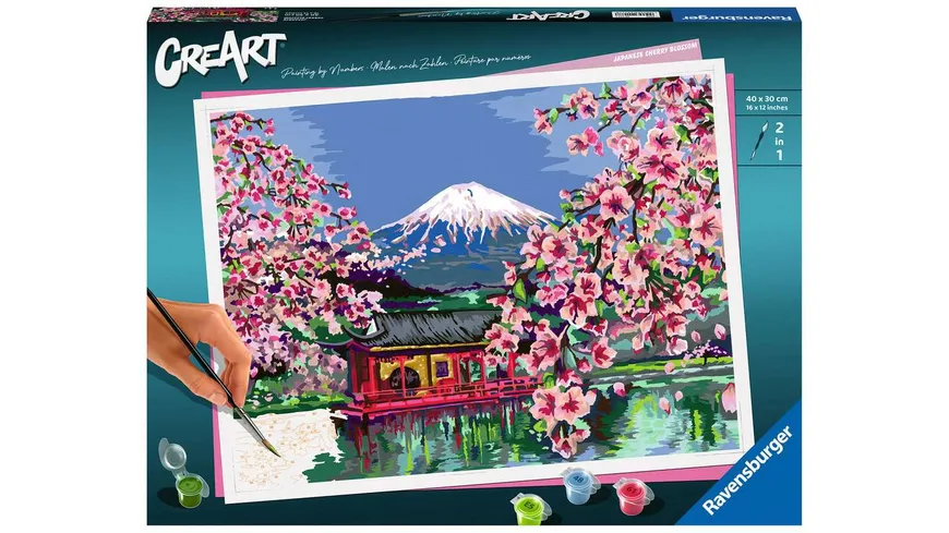 Ravensburger Beschäftigung - CreArt - Malen nach Zahlen 20177 – Japanese Cherry Blossom