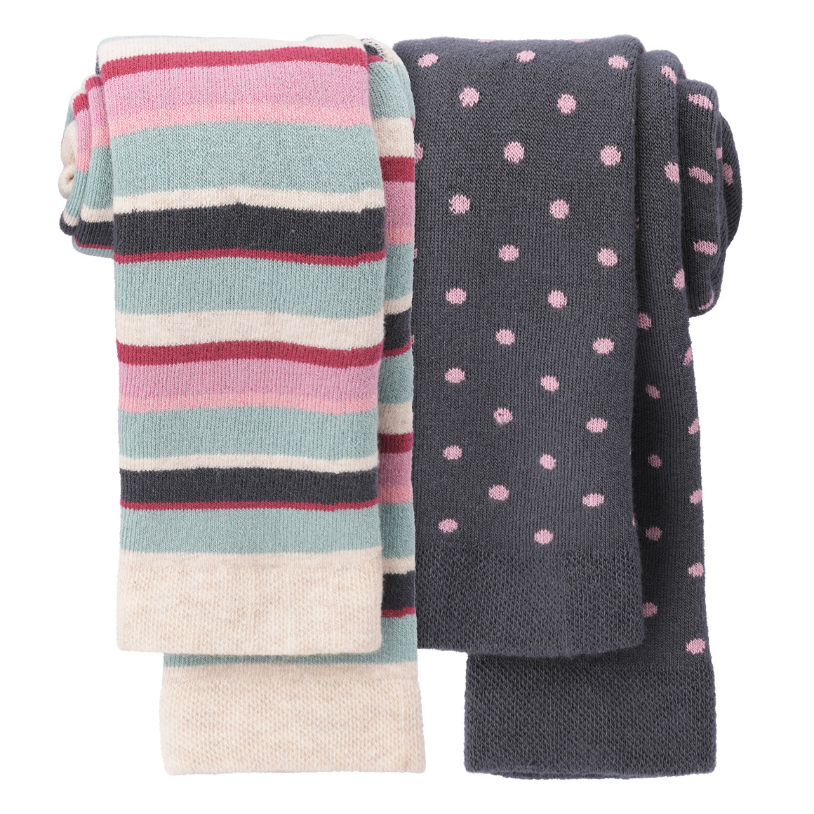 2 Baby Leggings in verschiedenen Dessins