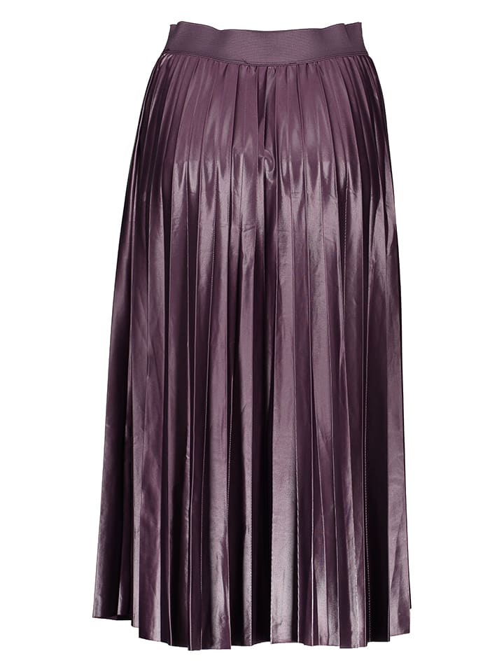 Vila Plisseerock in Aubergine günstig kaufen
