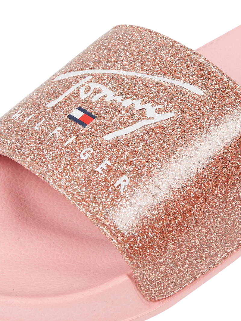 Slides mit Glitter-Effekt in pink