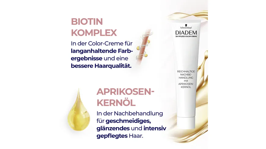 DIADEM 3in1 Pflege-Color-Creme 717 - hellbraun