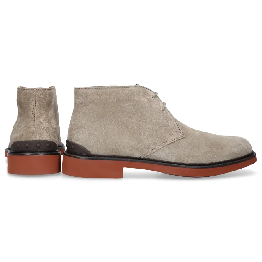 Tod's - Schnürboots POLACCO Veloursleder - beige
