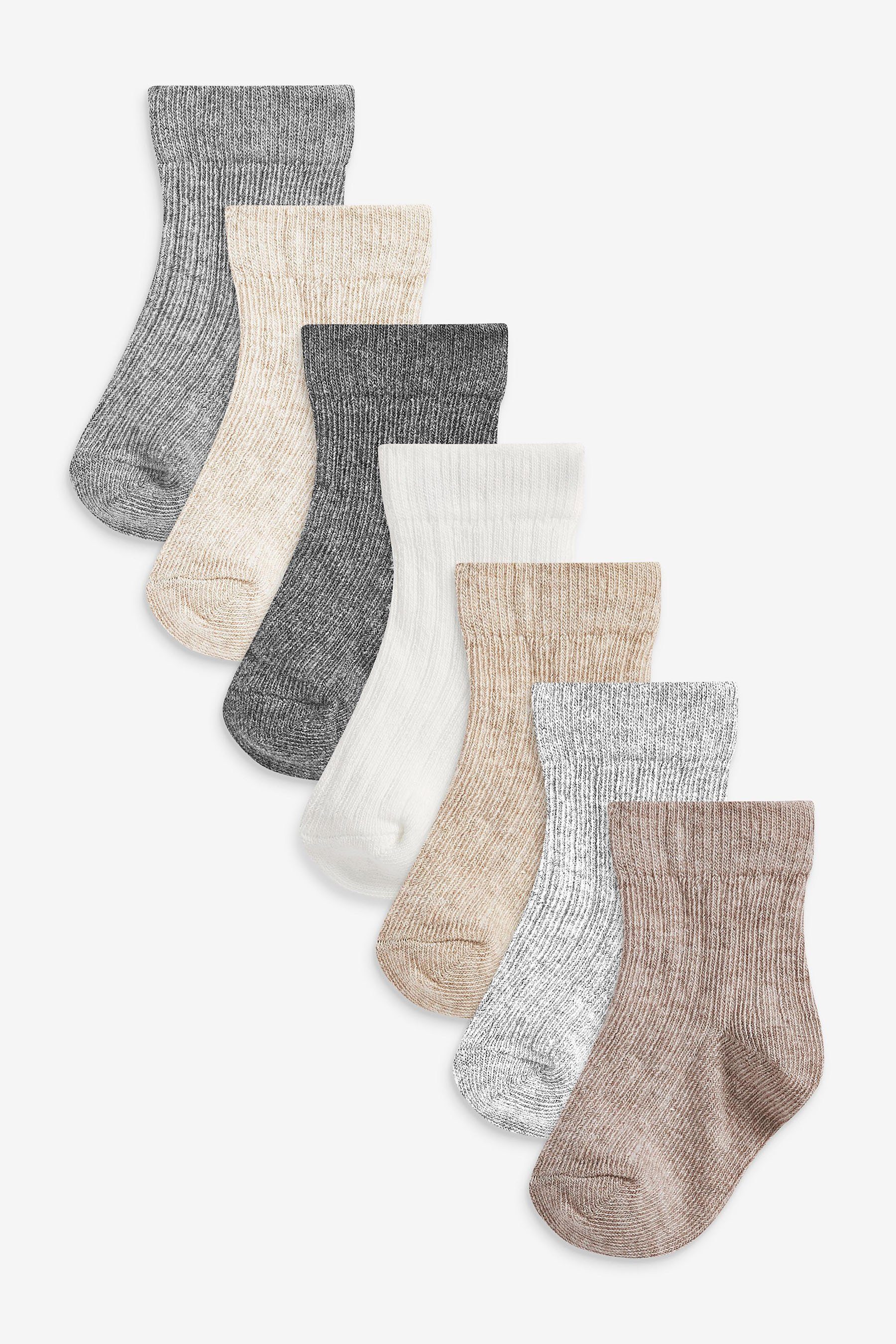 Next Kurzsocken Gerippte Socken im 7er-Set (7-Paar)