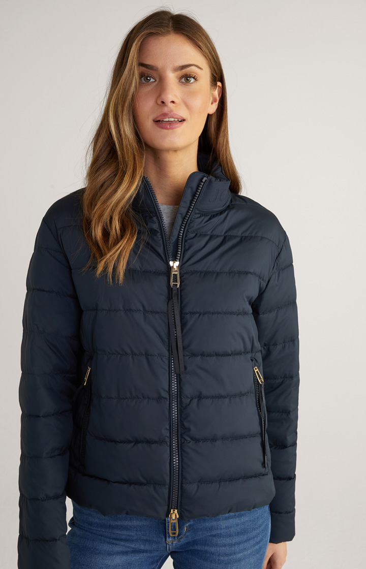 Steppjacke in Navy