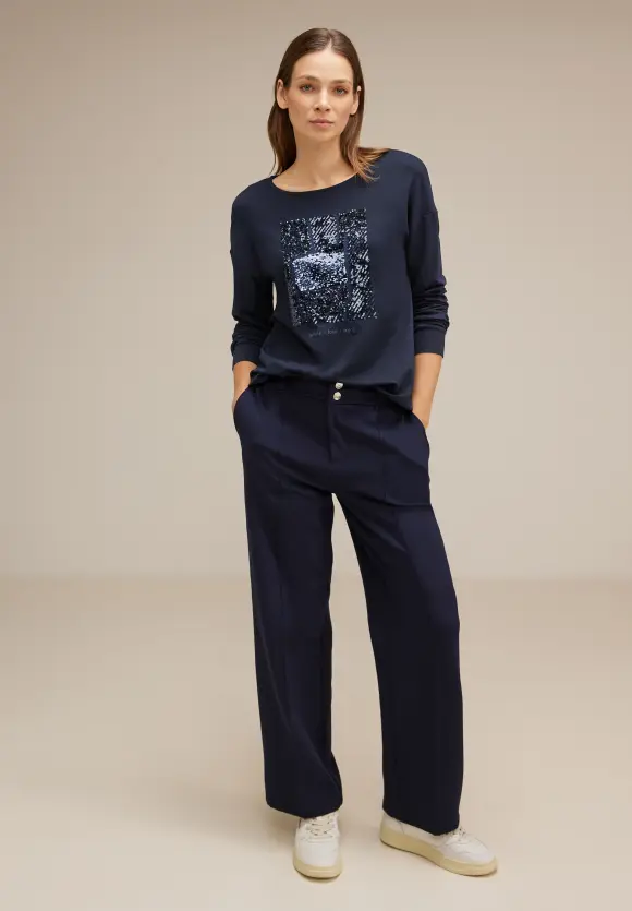 Street One Langarmshirt mit Pailletten