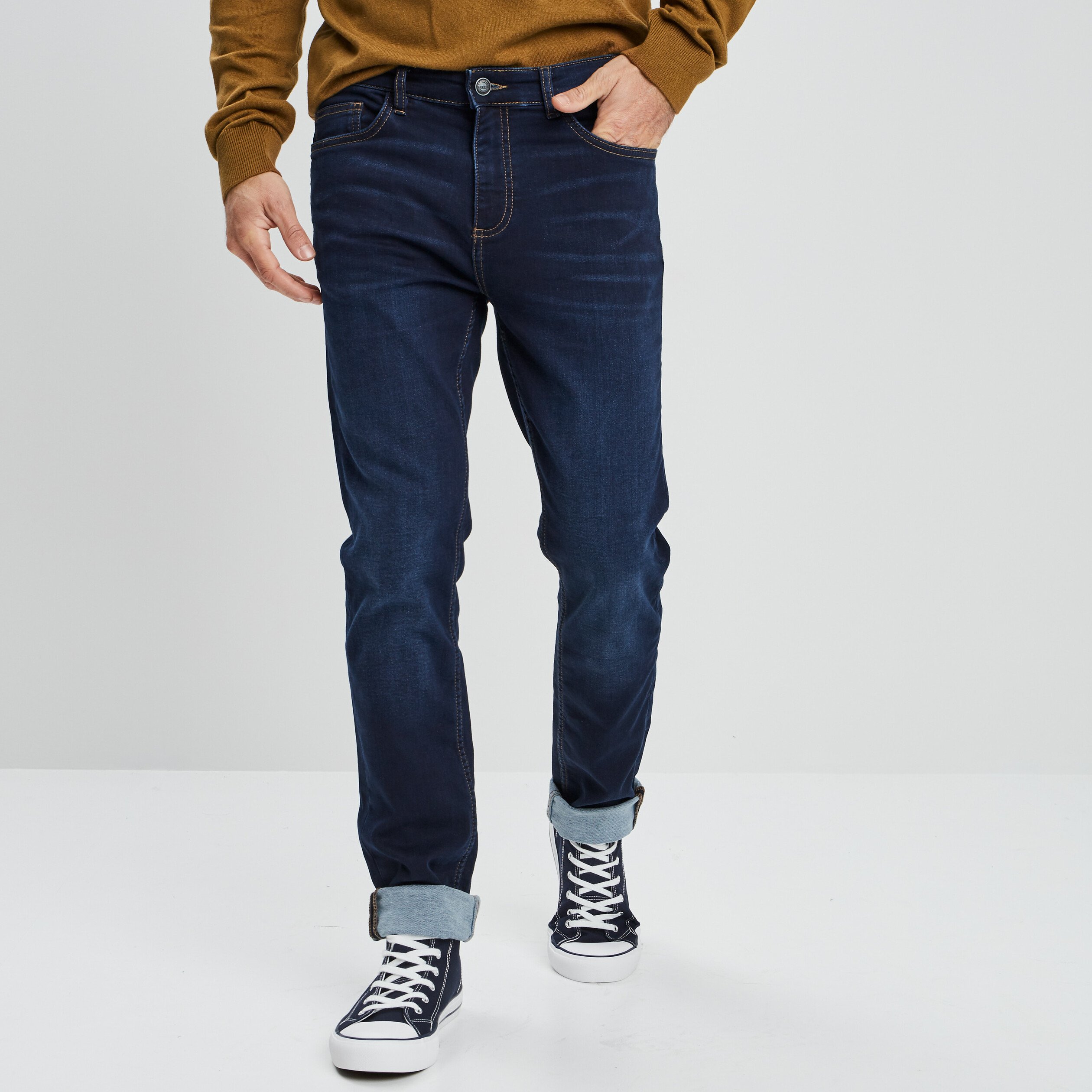 Jeans coupe slim denim brut homme | La Halle