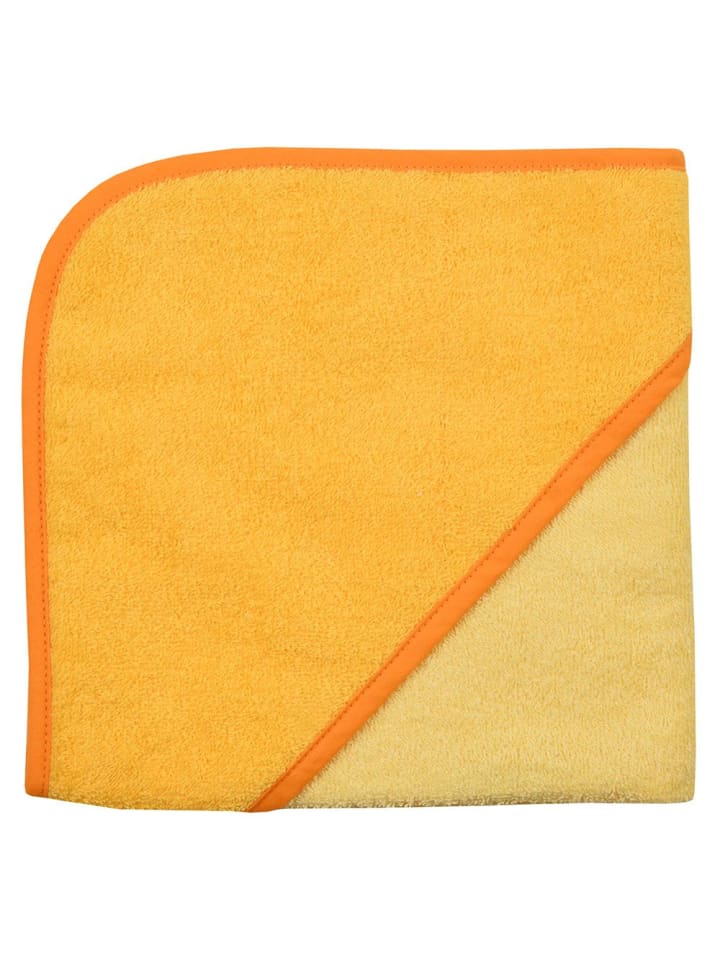 Wörner Kapuzenbadetuch 80 x 80 cm - Uni Gelb Sonne in gelb,orange günstig kaufen onesize