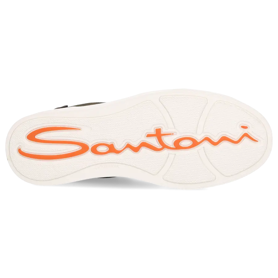 Santoni - Sneaker low 21910 Veloursleder - grün