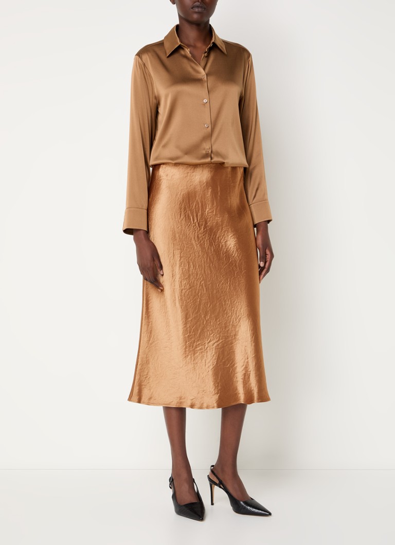 MaxMara Alessio Satin-Midirock