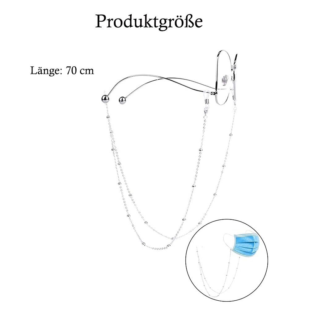 Tian Dee Brillenkette Brillenketten für Lesebrillen Perlen Brillen Cord Brillenband