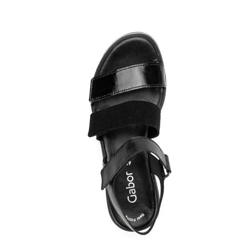 Gabor fashion Plateau Sandale schwarz