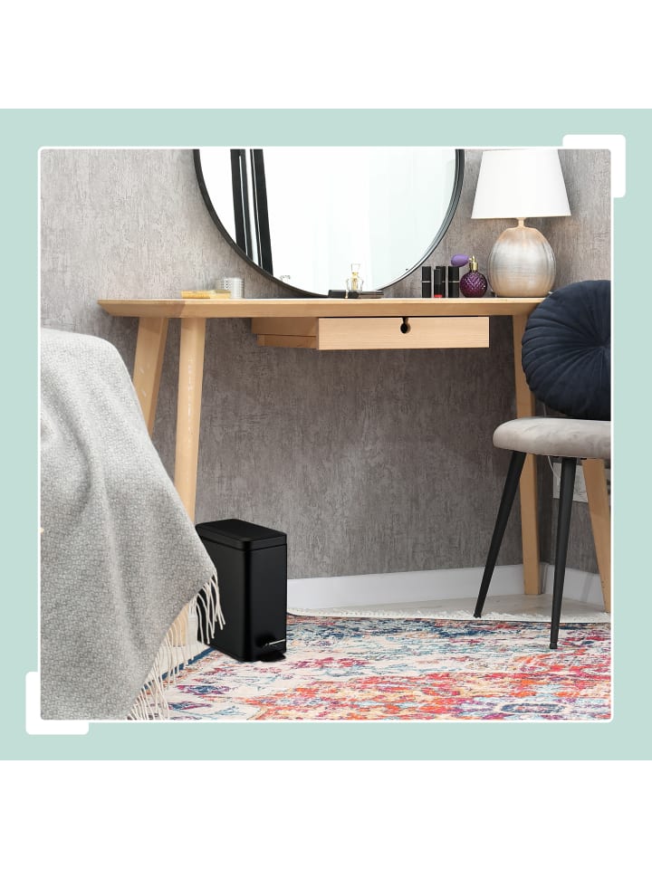 relaxdays Mülleimer in Schwarz - 5 l günstig kaufen onesize