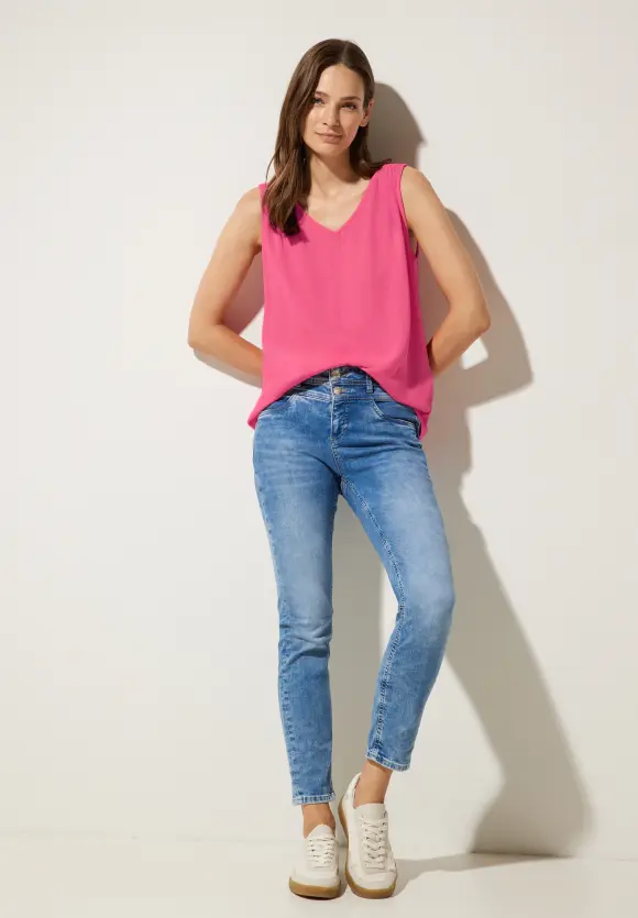 Street One Top mit Raffdetail