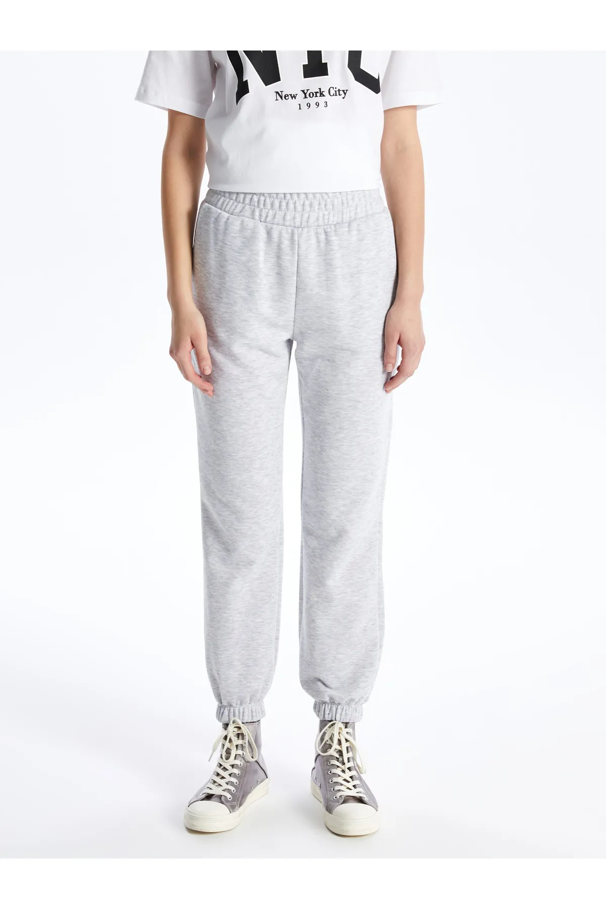 LC Waikiki  Einfarbige Jogger-Jogginghose für Damen mit elastischem Bund