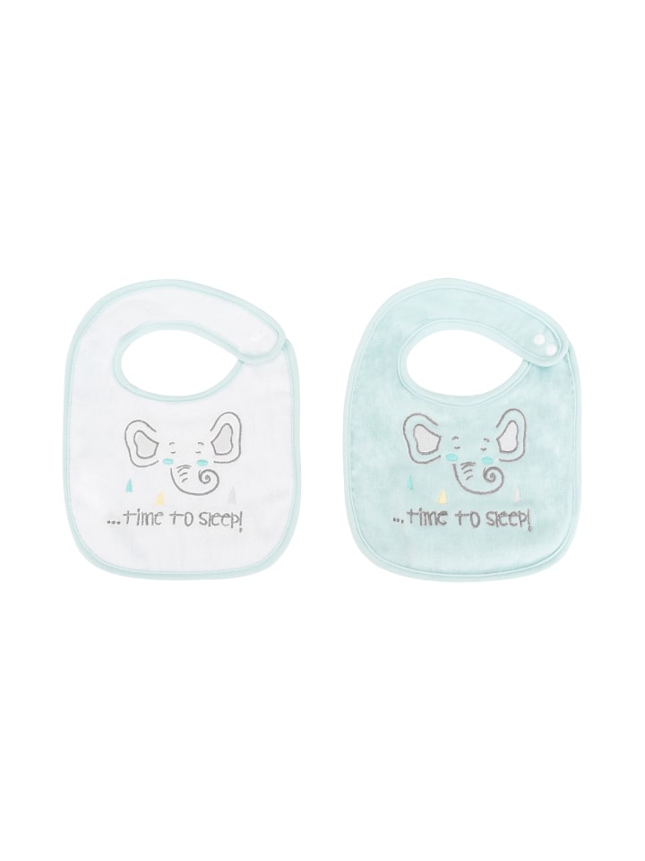Kikkaboo Babylatz Frottee 2-teilig in grün günstig kaufen onesize
