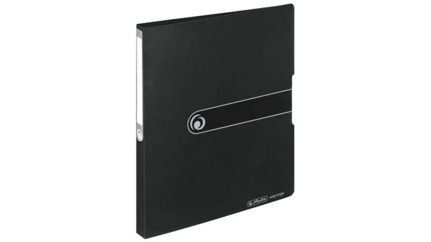 herlitz Ringbuch A4 schwarz opak schwarz