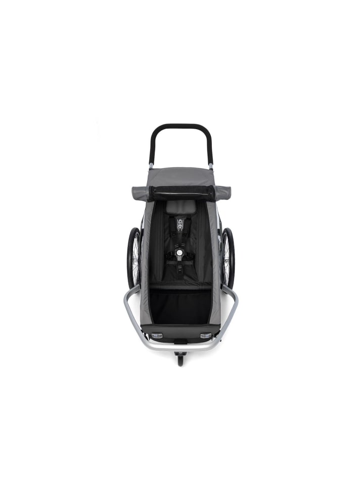 Croozer CROOZER Kid Keeke 1 3in1 Kinderfahrradanhänger  - Farbe: Mountain Gray günstig kaufen onesize