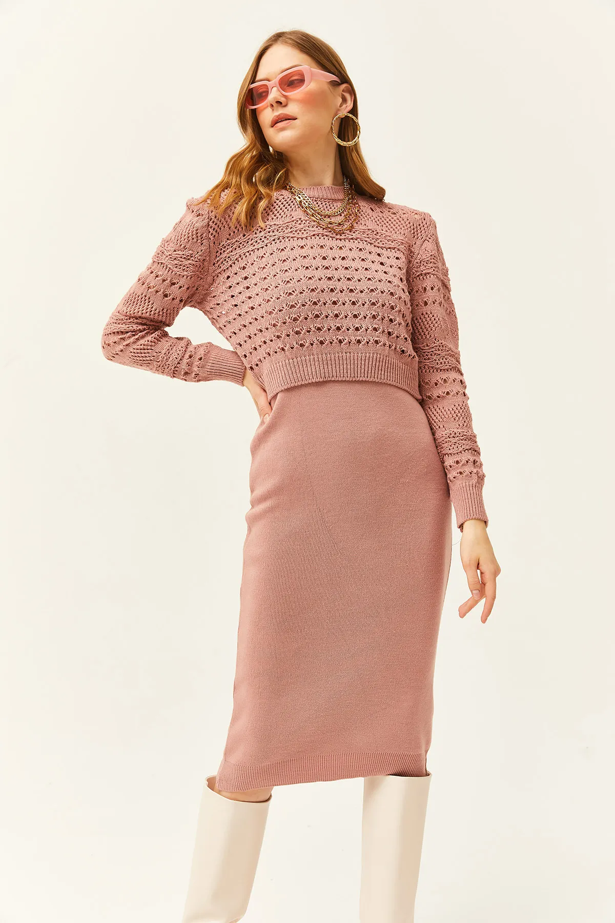 Olalook  Zweiteiler - Rosa - Regular Fit