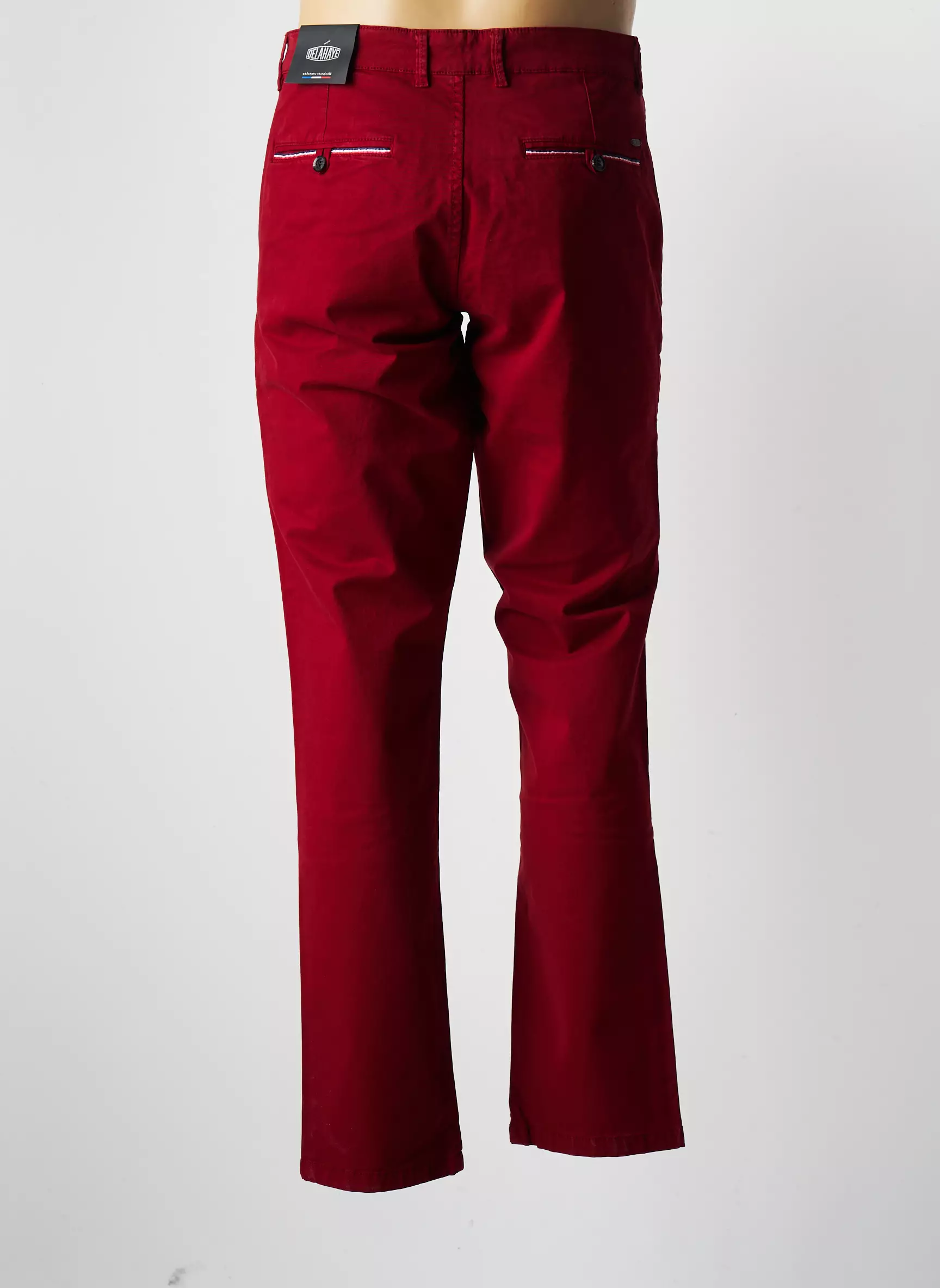 Delahaye Pantalons Chino Homme couleur rouge