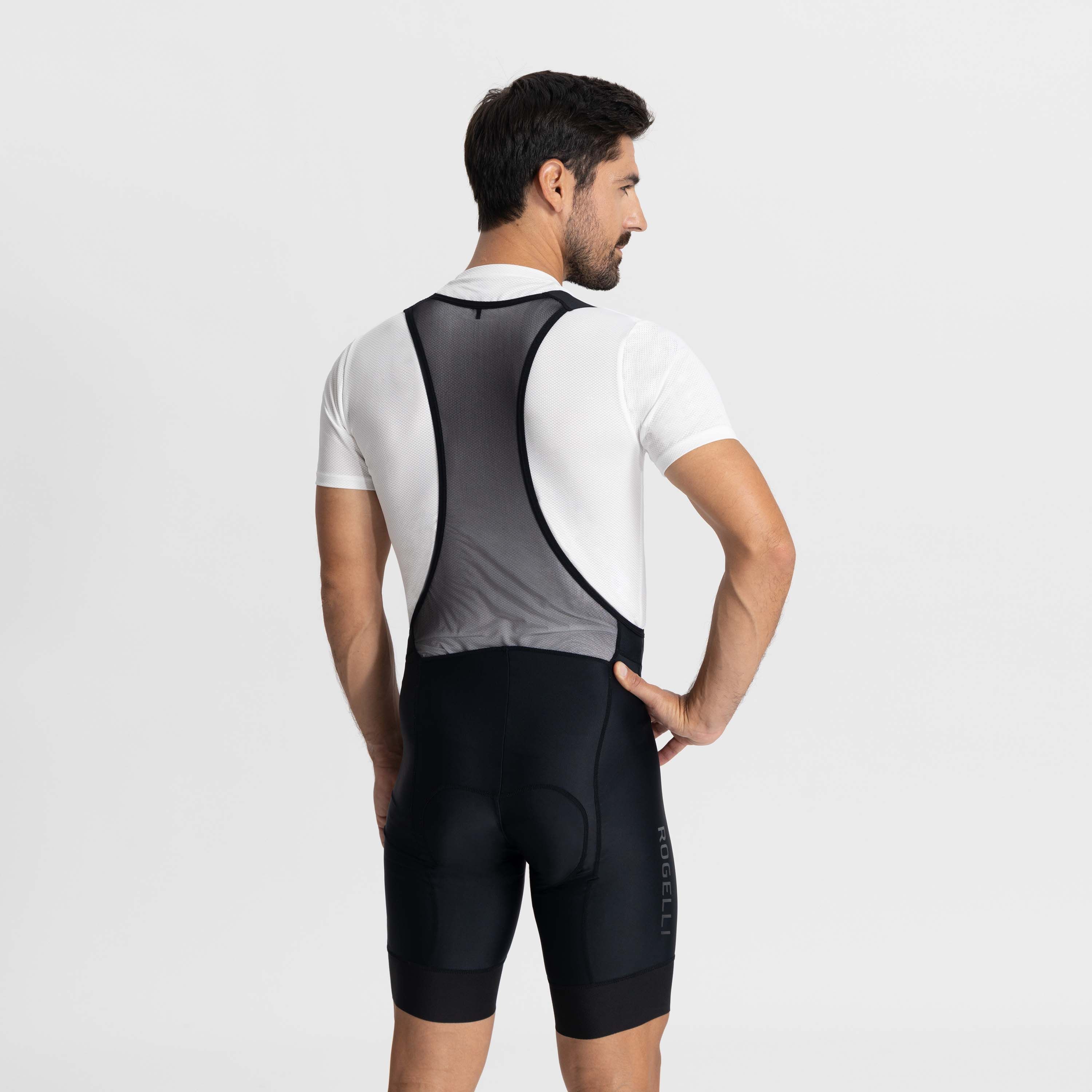 Rogelli Essential Black kurze Radhose mit Träger