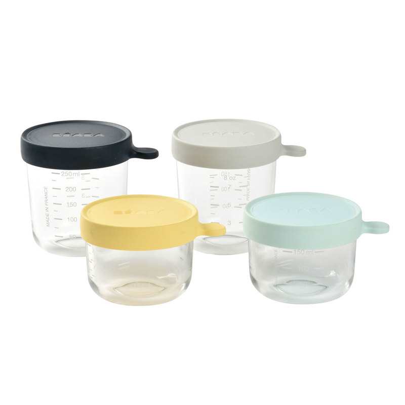 Coffret de 4 portions en verre 150ml/250ml Beaba