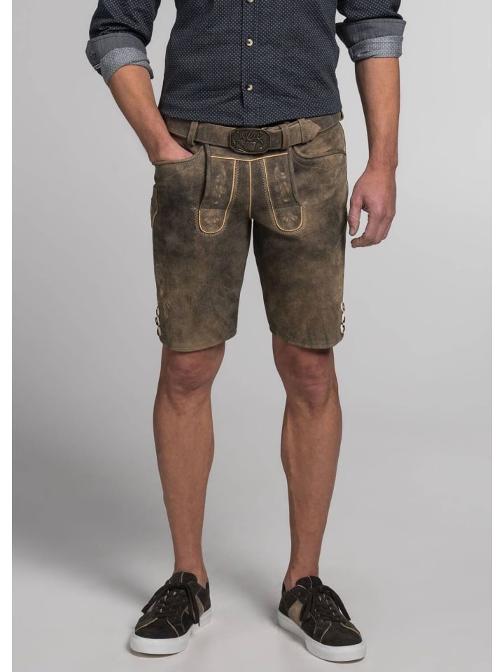 Spieth & Wensky Lederhose in braun günstig kaufen