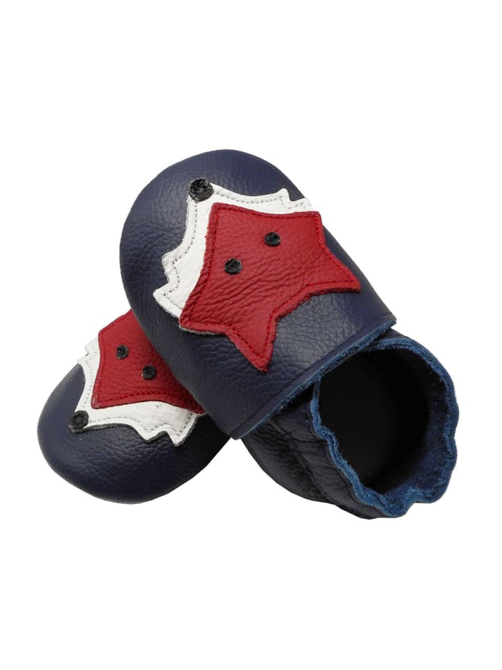 Yalion Leder-Krabbelschuhe 
