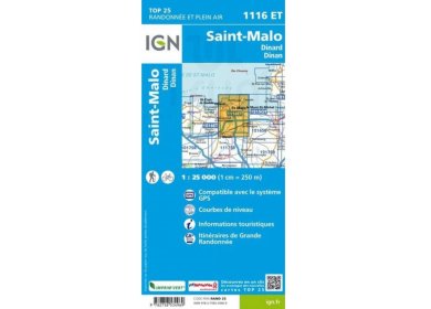 Carte IGN Saint-Malo 1116ET