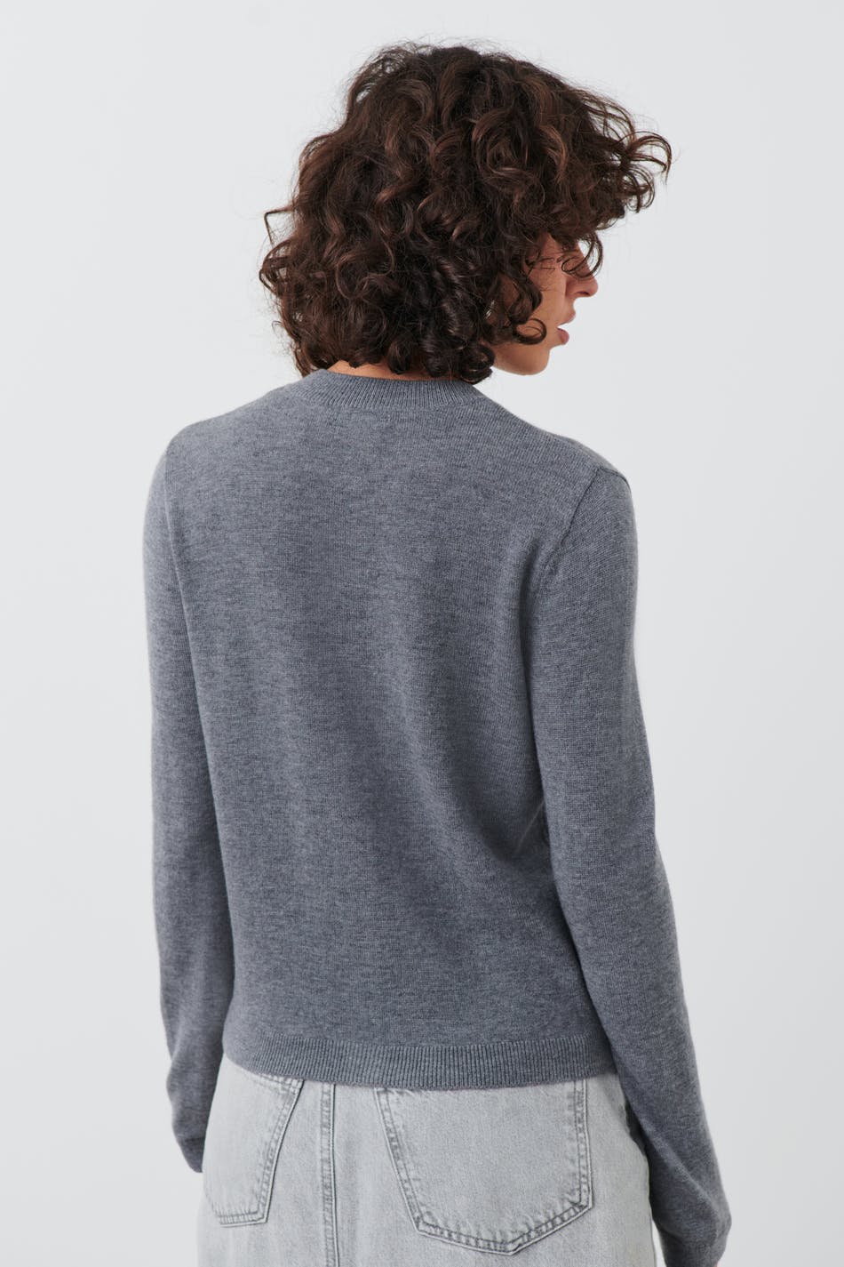 Fine knitted wool cardigan
