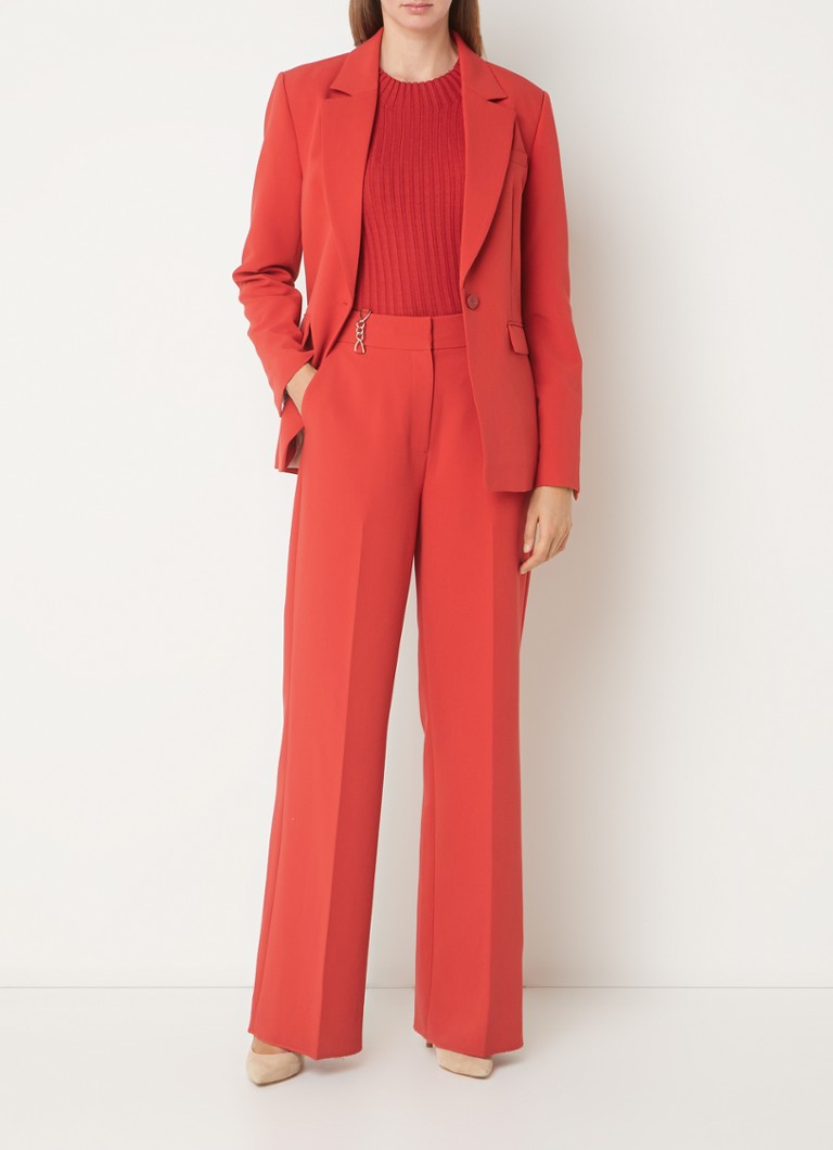 Pantaloni eleganți cu talie înaltă, cu talie largă și buzunare laterale, creați de Aaiko Sonja.
