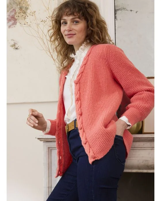 Gilet maille perlée patte torsadée Thermolactyl