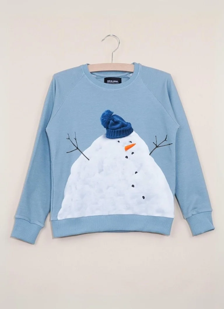 Majica dugih rukava Snurk Mr. Snowman od organskog pamuka