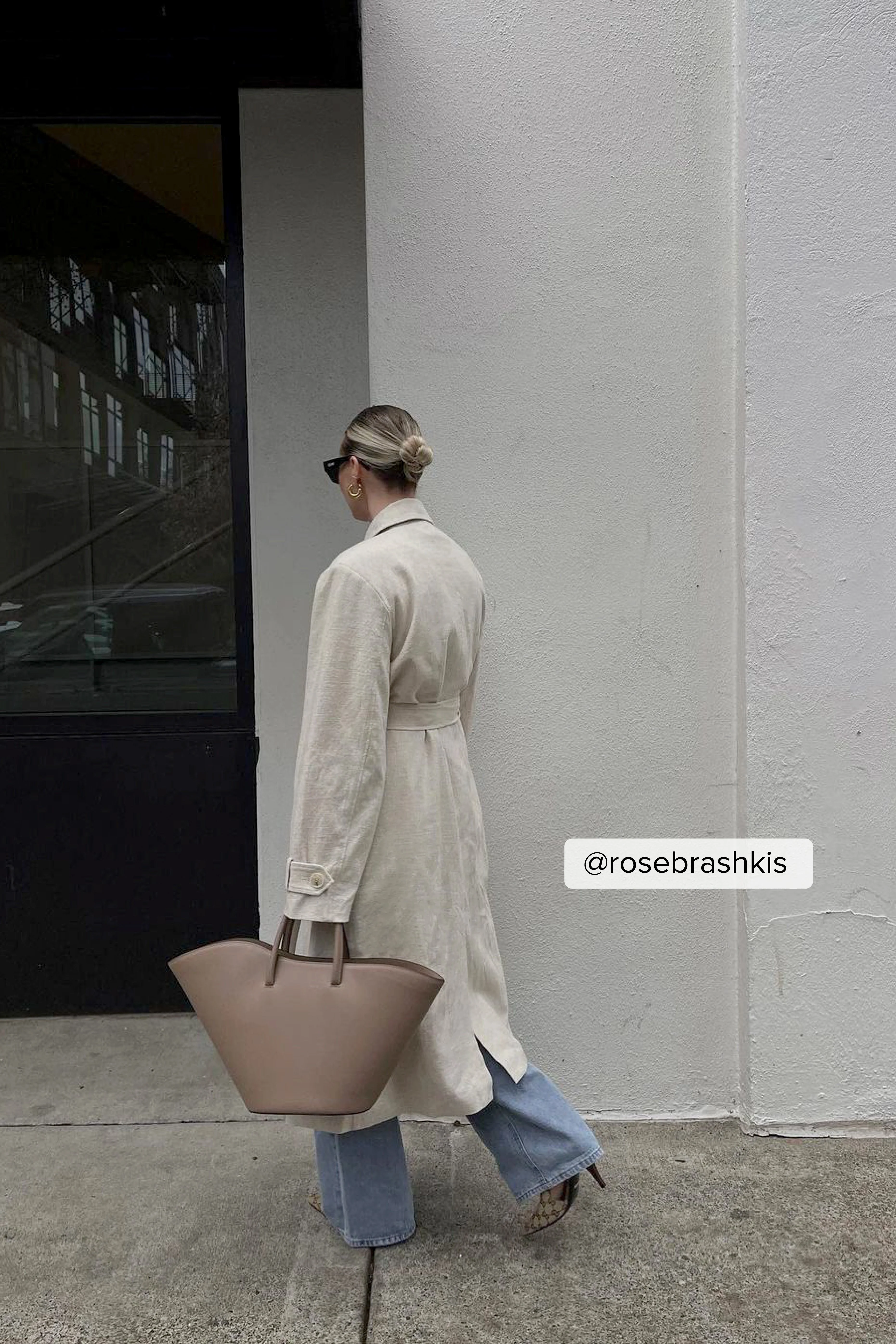 Trenchcoat aus Leinenmischung