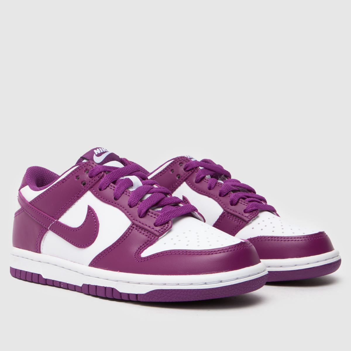 Nike Dunk Low Lány Utcai Cipő Fehér & Lila