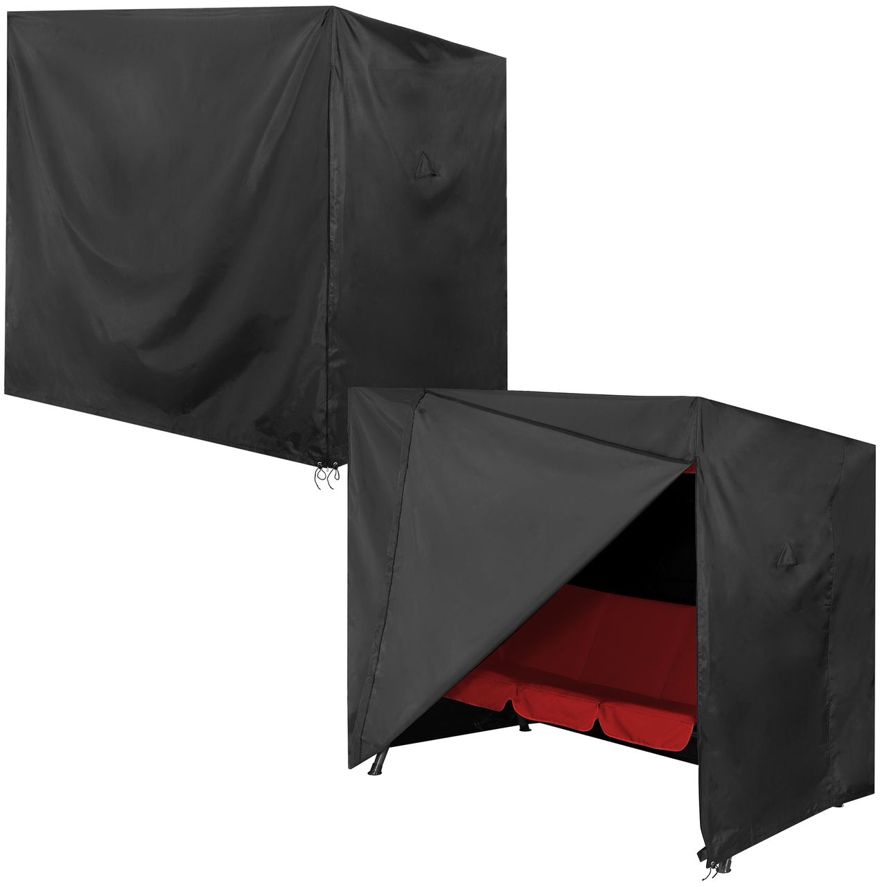 Casaria Kingsleeve® Abdeckplane Hollywoodschaukel Anthrazit 185x117x170/150cm