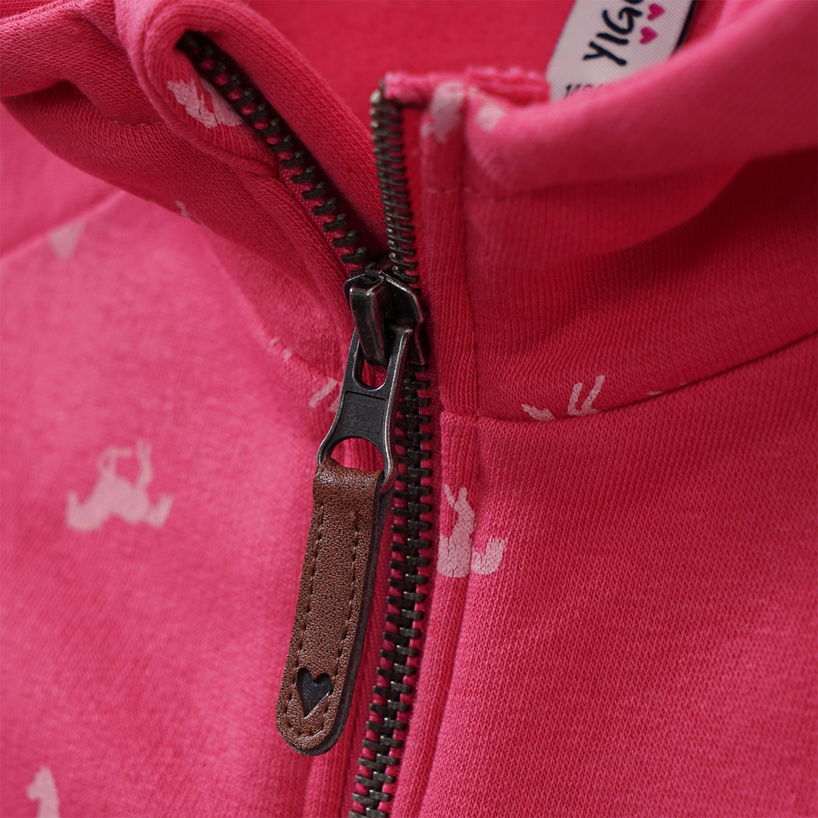 Mädchen Sweatjacke mit Pferde-Allover
