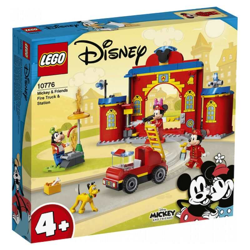 10776 La caserne et le camion de pompiers de Mickey et ses amis LEGO 4+